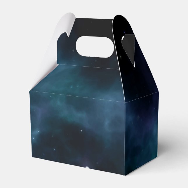 Caja Para Regalos Patrón de espacio (Front Side)