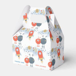 Caja Para Regalos Patrón de espacio en el extranjero Gracias fiesta