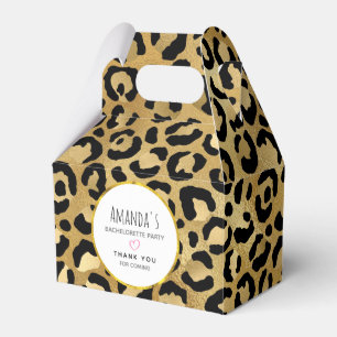 Caja Para Regalos Patrón de estampado de leopardo exótico y salvaje