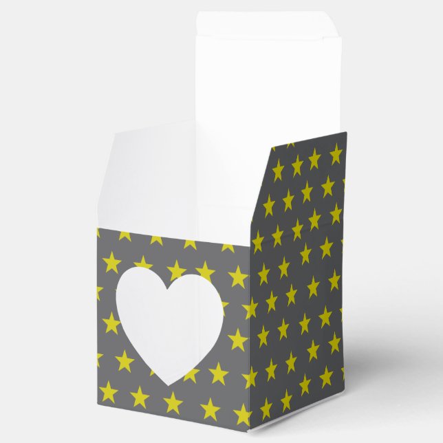 Caja Para Regalos patrón de estrellas (Abierto)