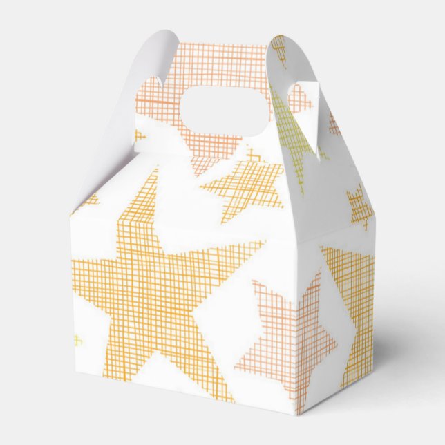 Caja Para Regalos Patrón de estrellas (Front Side)