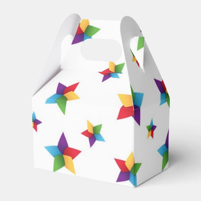 Caja Para Regalos Patrón de estrellas (Front Side)