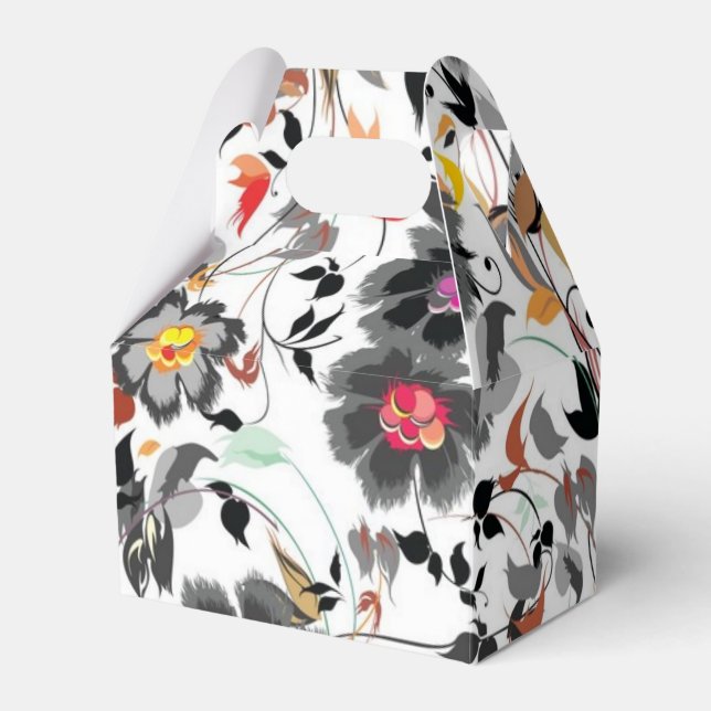 Caja Para Regalos Patrón de flor (Front Side)