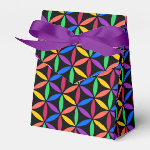 Caja Para Regalos Patrón de flor arco iris