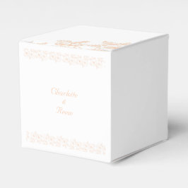 Caja Para Regalos Patrón de flor de color de moda Minimalista Peach 