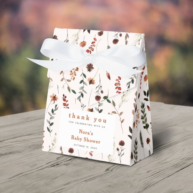 Caja Para Regalos Patrón de flor salvaje de otoño (Subido por el creador)