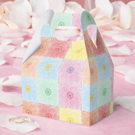 Caja Para Regalos Patrón de flores coloridas de moda Vintage Cumplea