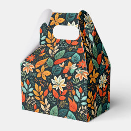 Caja Para Regalos Patrón de flores exóticas florales