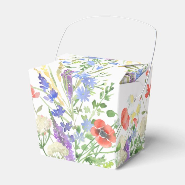 Caja Para Regalos Patrón de flores silvestres (Front Side)