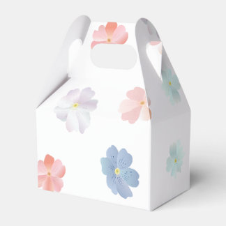 Caja Para Regalos Patrón de flores silvestres pastel suave