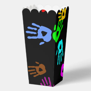 Caja Para Regalos Patrón de formas de corazón coloridas 6