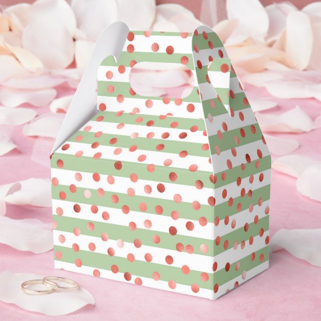 Caja Para Regalos Patrón de Fresa (Boda)