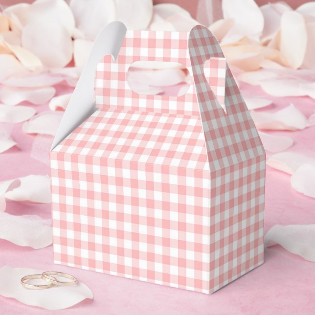 Caja Para Regalos Patrón de Fresa (Boda)