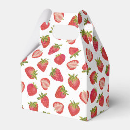 Caja Para Regalos Patrón de fruta de fresa