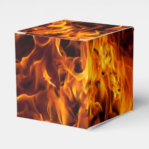 Caja Para Regalos Patrón de fuego y llama