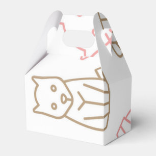 Caja Para Regalos Patrón de gato