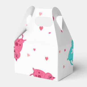 Caja Para Regalos Patrón de gato