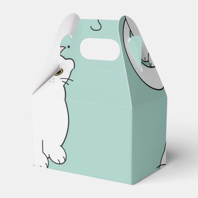 Caja Para Regalos Patrón de gato (Front Side)