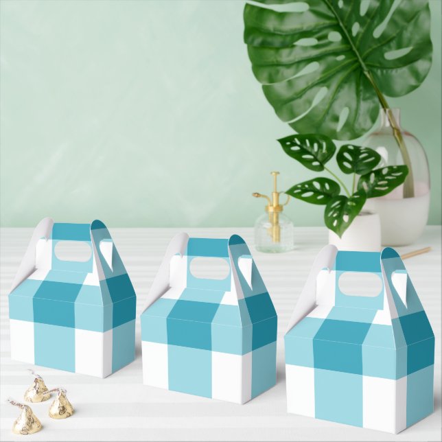 Caja Para Regalos Patrón de Gingham (Múltiple)