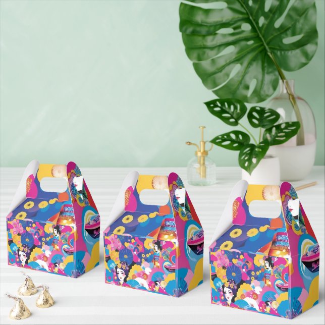 Caja Para Regalos Patrón de Harajuku (Múltiple)