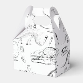 Caja Para Regalos Patrón de huesos fósiles de dinosaurios