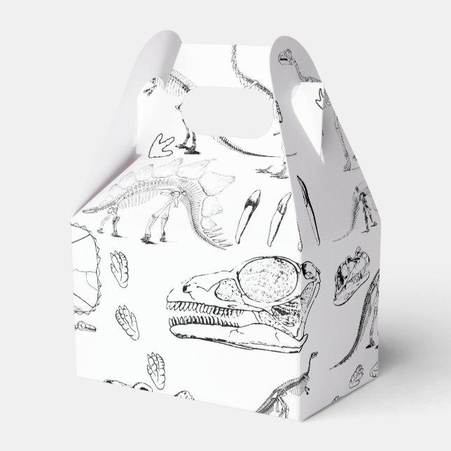 Caja Para Regalos Patrón de huesos fósiles de dinosaurios (Front Side)