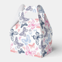 Patrón de Ilustracion de mariposa de color crudo