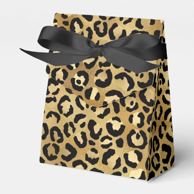 Caja Para Regalos Patrón de impresión de leopardo salvaje y exótico (Front Side)