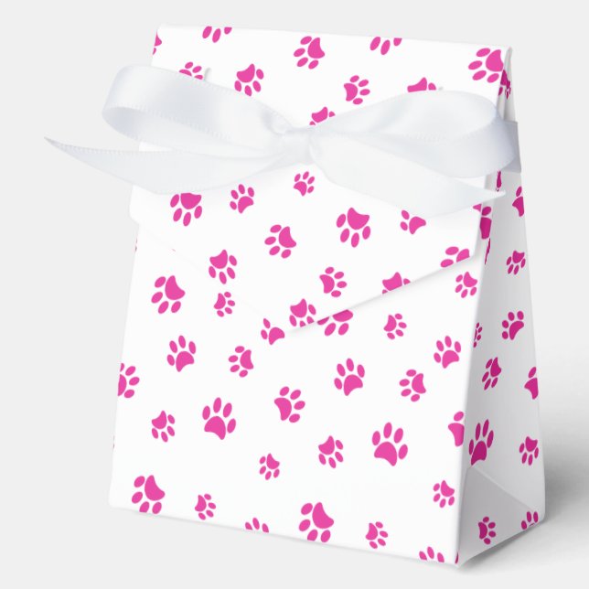 Caja Para Regalos Patrón de impresión de página rosa (Anverso)