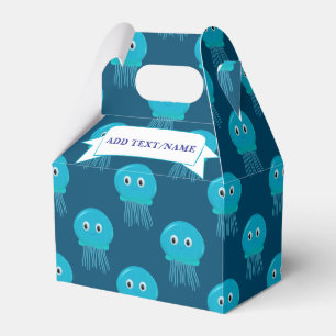 Caja Para Regalos Patrón De Jellyfish Personalizado Cuidadoso En El