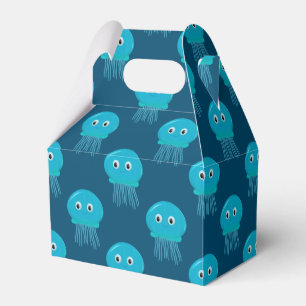 Caja Para Regalos Patrón De Jellyfish Personalizado Cuidadoso En El