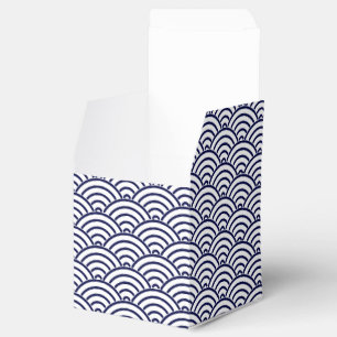Caja Para Regalos Patrón de la escala de peces de Koinobori Azul Del