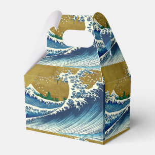 Caja Para Regalos Patrón de la Gran Ola de Hokusai: Arte Japonés Uki