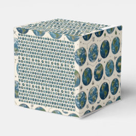 Caja Para Regalos Patrón de la Tierra