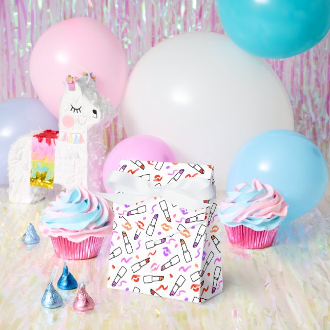 Caja Para Regalos Patrón de lápiz labial (Fiesta)