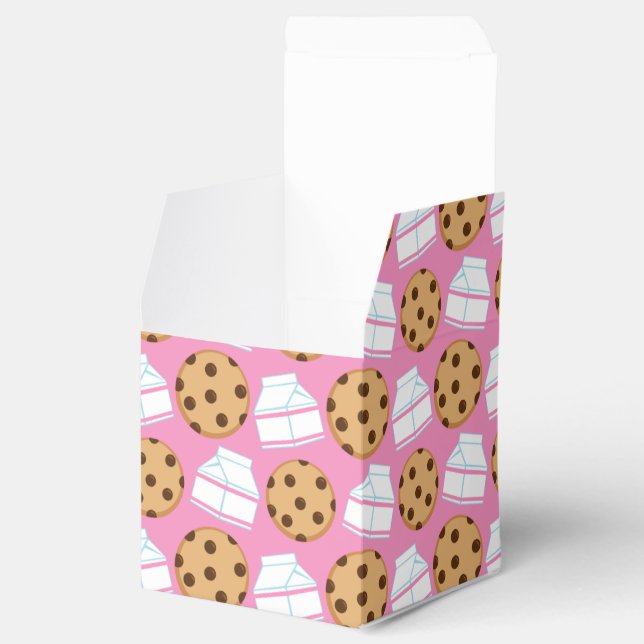 Caja Para Regalos Patrón de leche y cookies (Abierto)