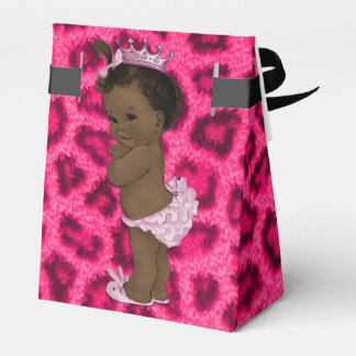 Caja Para Regalos Patrón de leopardo de bebé de princesas étnicas pe