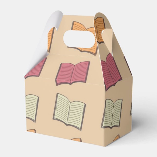 Caja Para Regalos Patrón de libro (Front Side)