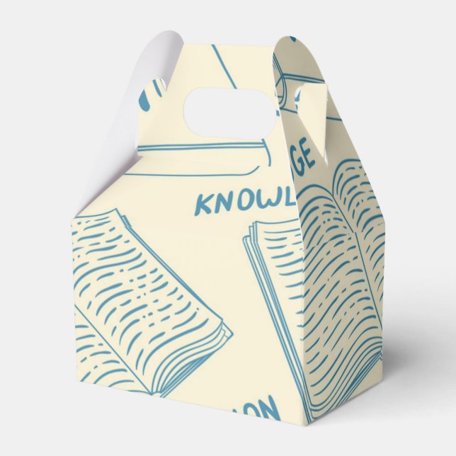 Caja Para Regalos Patrón de libro (Front Side)