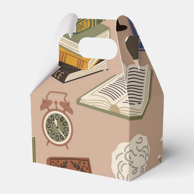 Caja Para Regalos Patrón de libro (Front Side)