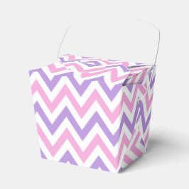 Caja Para Regalos Patrón de línea geométrica simple rosa y púrpura