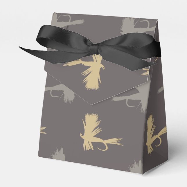 Caja Para Regalos Patrón de Luces de Pesca (Front Side)