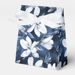 Caja Para Regalos Patrón de Magnolia Blanca en el chiffon de mediano