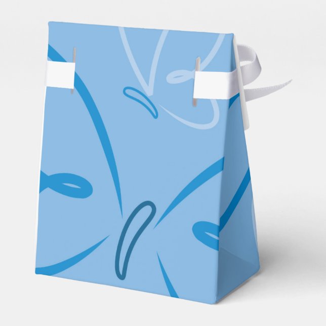 Caja Para Regalos Patrón de mariposa (Reverso)