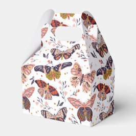 Caja Para Regalos Patrón de mariposa de Boho