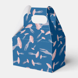 Caja Para Regalos Patrón de medusas del océano azul profundo