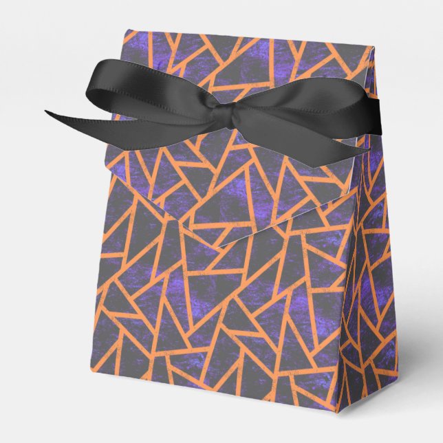 Caja Para Regalos Patrón de mosaico de Halloween (Front Side)