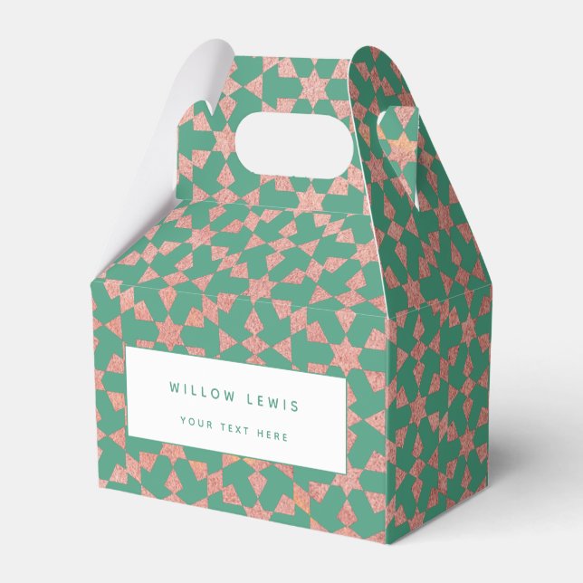 Caja Para Regalos Patrón de mosaico geométrico étnico marroquí (Front Side)