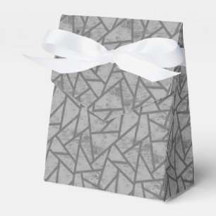 Caja Para Regalos Patrón de mosaico gris