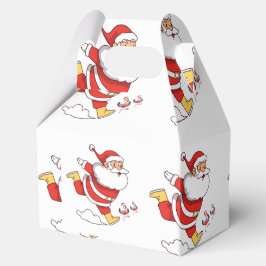 Caja Para Regalos Patrón de Navidades Flamingo Tropical